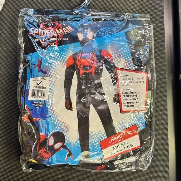 Spider-Man Miles Morales Deluxe Kids Costume Small (4-6) - Picture 2 of 3